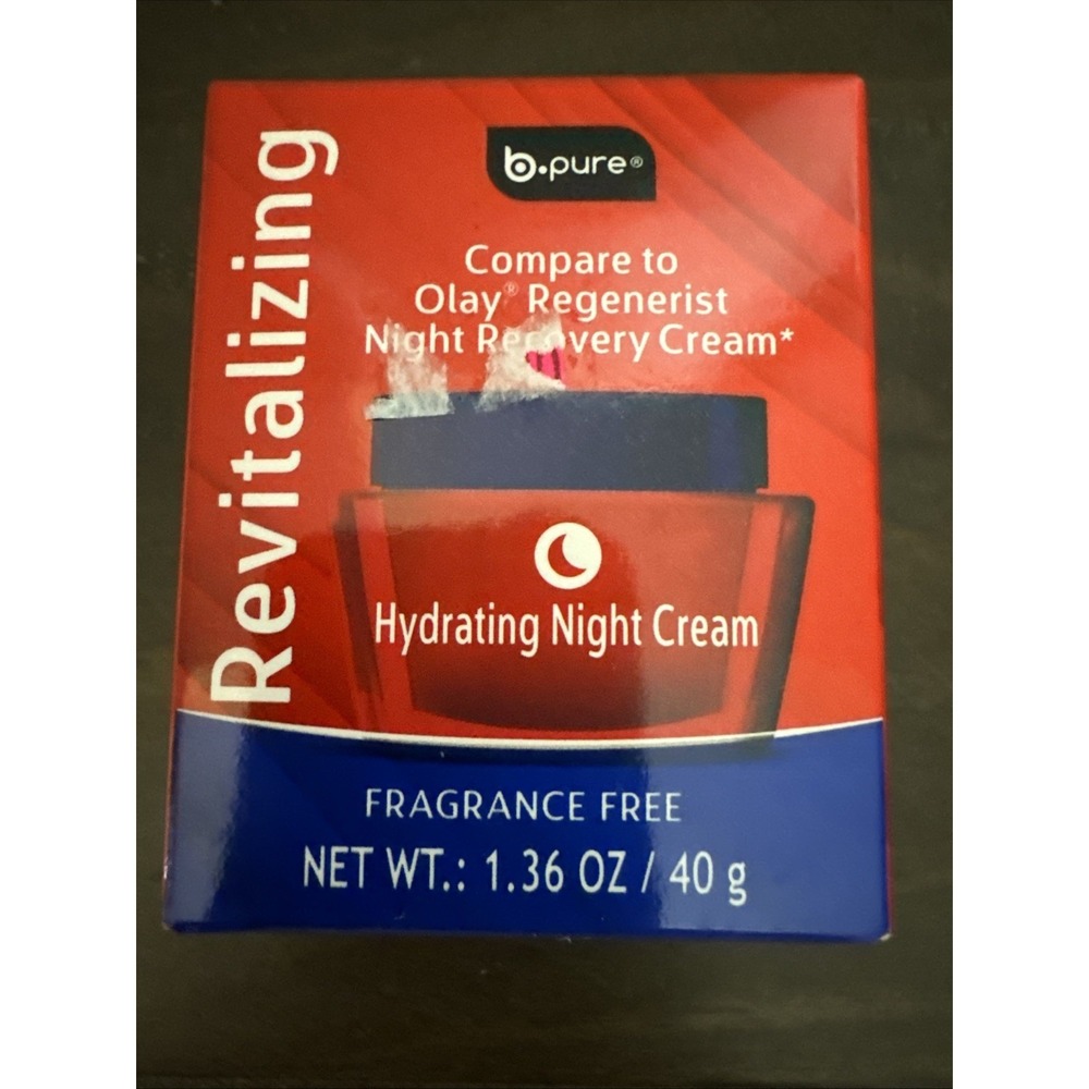 NEW b-pure Revitalizing Hydrating Night Cream Fragrance Free